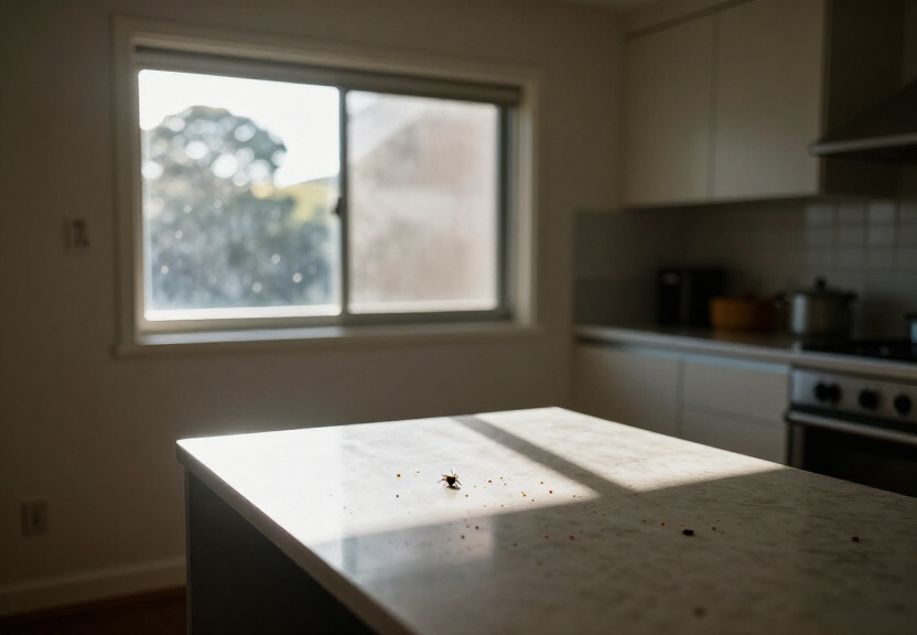 Rodent activity in Oxford Falls garage before pest control
